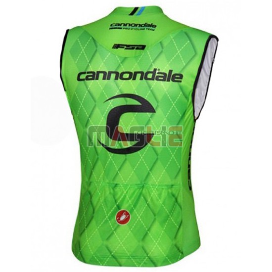 Gilet antivento Cannondale 2016 verde e nero